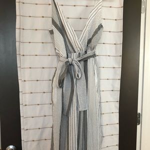 Never worn Striped Jumpsuit